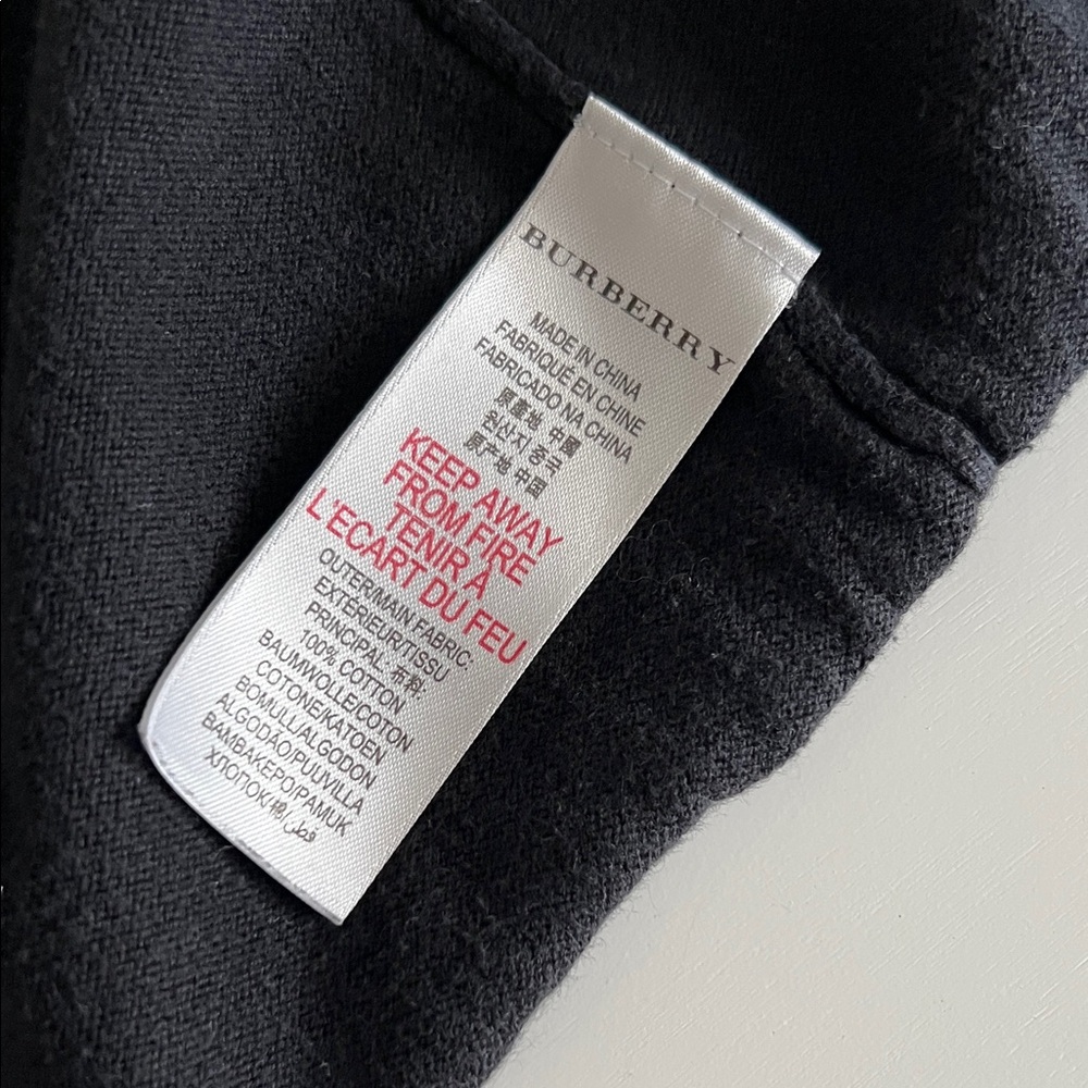 Burberry Girls’ Black Button-Up Cardigan (2T) - Picture 5 of 8